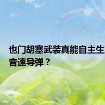 也门胡塞武装真能自主生产高超音速导弹?