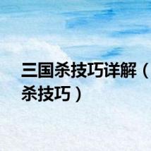 三国杀技巧详解（三国杀技巧）