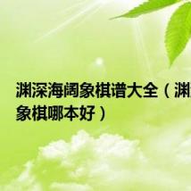渊深海阔象棋谱大全（渊深海阔象棋哪本好）