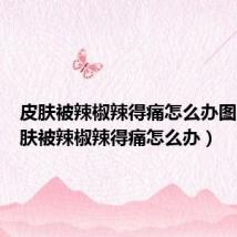 皮肤被辣椒辣得痛怎么办图片（皮肤被辣椒辣得痛怎么办）