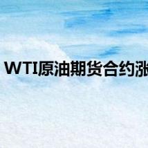 WTI原油期货合约涨1%
