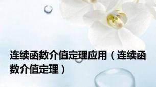 连续函数介值定理应用（连续函数介值定理）