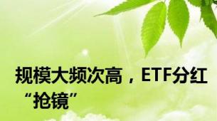 规模大频次高，ETF分红“抢镜”