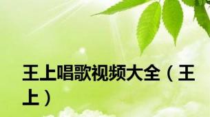 王上唱歌视频大全（王上）