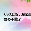CEO上场，淘宝直播的野心不藏了