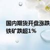 国内期货开盘涨跌不一 铁矿跌超1%