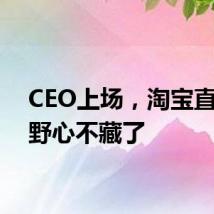 CEO上场,淘宝直播的野心不藏了