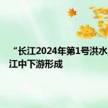 “长江2024年第1号洪水”在长江中下游形成