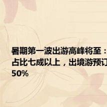 暑期第一波出游高峰将至:长线游占比七成以上,出境游预订增长超150%