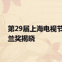 第29届上海电视节白玉兰奖揭晓