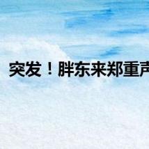 突发！胖东来郑重声明