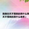 就像白天不懂夜的黑什么意思（白天不懂夜的黑什么意思）