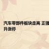 汽车零部件板块走高 正强股份拉升涨停