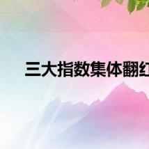 三大指数集体翻红