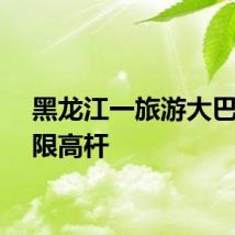 黑龙江一旅游大巴撞上限高杆
