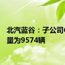 北汽蓝谷：子公司6月销量为9574辆