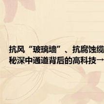 抗风“玻璃墙”、抗腐蚀缆索…揭秘深中通道背后的高科技→