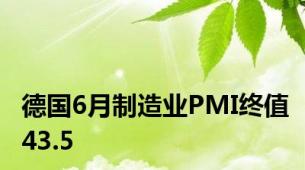 德国6月制造业PMI终值43.5