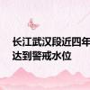 长江武汉段近四年首次达到警戒水位