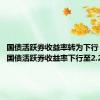 国债活跃券收益率转为下行 10年期国债活跃券收益率下行至2.27%