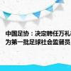 中国足协：决定聘任万礼等41人为第一批足球社会监督员