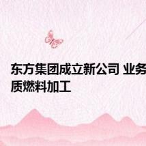 东方集团成立新公司 业务含生物质燃料加工