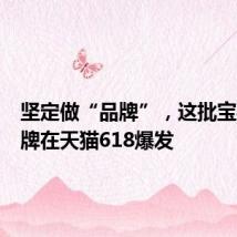 坚定做“品牌”,这批宝藏新品牌在天猫618爆发