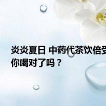 炎炎夏日 中药代茶饮倍受追捧 你喝对了吗？