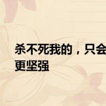 杀不死我的，只会让我更坚强