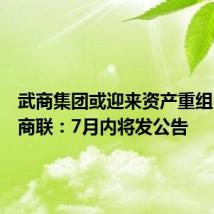 武商集团或迎来资产重组?武汉商联:7月内将发公告