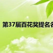 第37届百花奖提名名单
