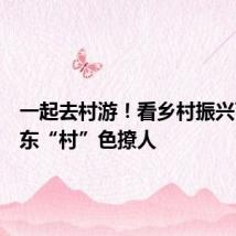 一起去村游！看乡村振兴下的山东“村”色撩人
