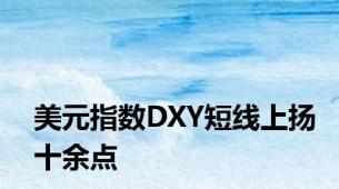 美元指数DXY短线上扬十余点