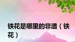铁花是哪里的非遗（铁花）