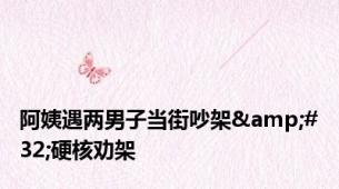 阿姨遇两男子当街吵架&#32;硬核劝架
