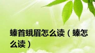 螓首蛾眉怎么读（螓怎么读）