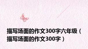 描写场面的作文300字六年级（描写场面的作文300字）