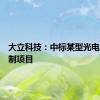 大立科技：中标某型光电系统研制项目