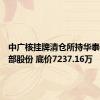 中广核挂牌清仓所持华泰保险全部股份 底价7237.16万