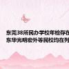 东莞38所民办学校年检存在问题，东华光明宏外等民校均在列