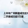 上半年广州新房成交近3万套、二手房成交超5万套