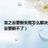 龙之谷更新失败怎么解决（龙之谷更新不了）