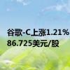 谷歌-C上涨1.21%，报186.725美元/股