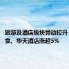 旅游及酒店板块异动拉升 西安饮食、华天酒店涨超5%