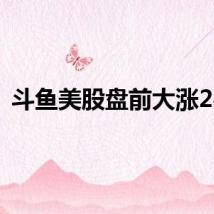 斗鱼美股盘前大涨24%