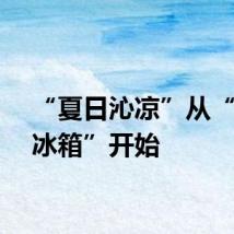“夏日沁凉”从“最美冰箱”开始