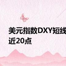 美元指数DXY短线下挫近20点