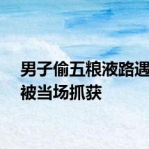 男子偷五粮液路遇民警被当场抓获