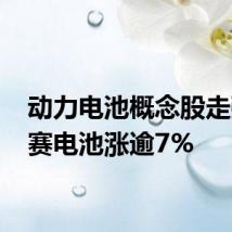 动力电池概念股走强 德赛电池涨逾7%