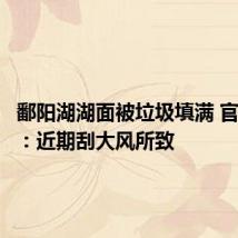 鄱阳湖湖面被垃圾填满 官方回应:近期刮大风所致